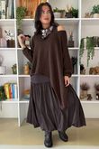 Paloma Pouf Layering Dress Chocolate